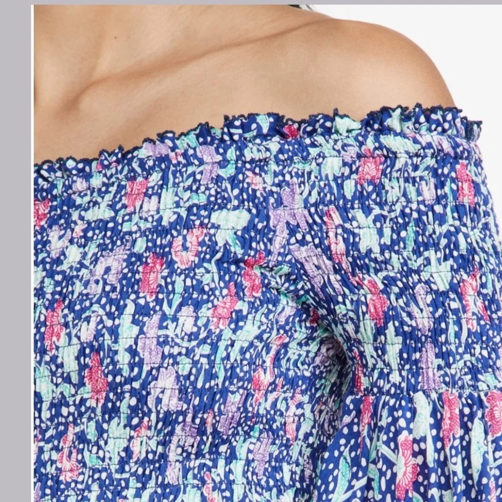 NWT Poupette St Barth Ariel Smocked Top - Picture 2 of 7